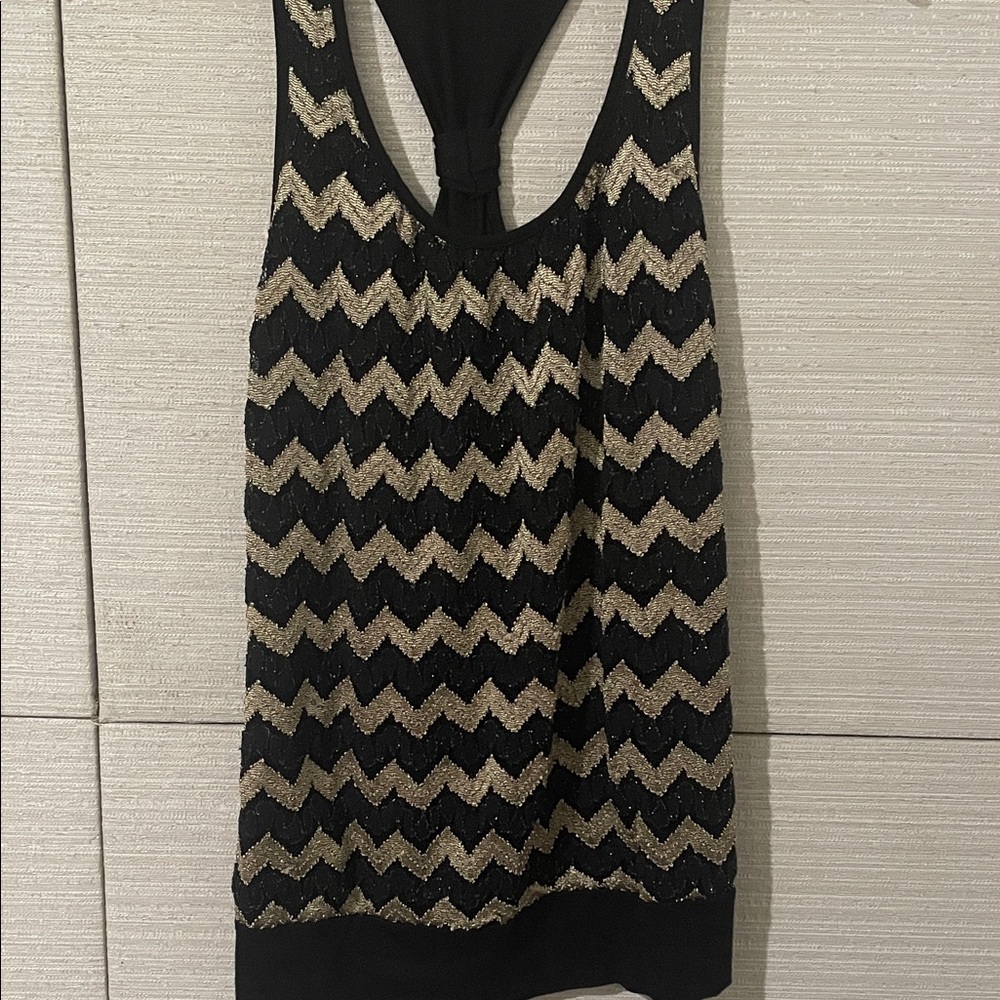 Black and Gold Patterned Leggings
